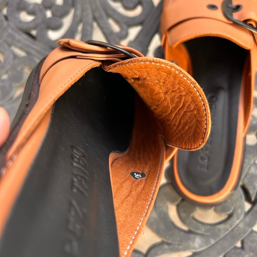 Lopez Taibo women’s leather loafers sandals - Picture 4 of 6